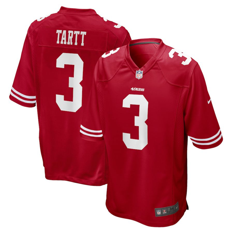 Men San Francisco 49ers 3 Jaquiski Tartt Nike Scarlet Player Game NFL Jersey